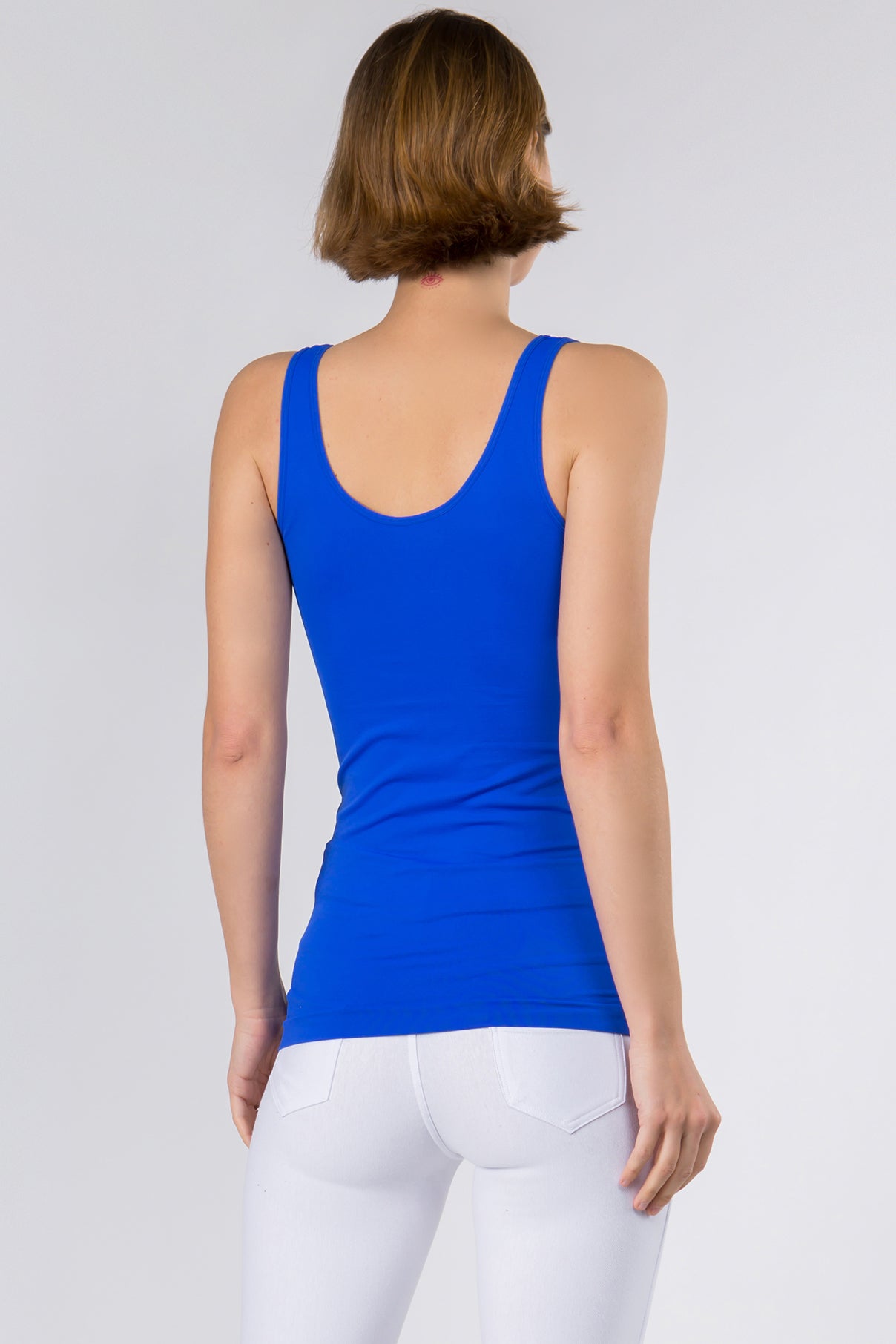 Women's V or U Neckline Reversible Seamless Tank