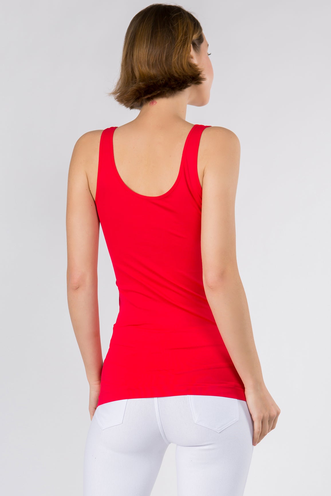Women's V or U Neckline Reversible Seamless Tank