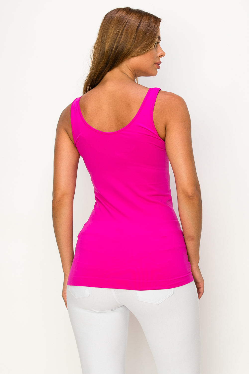 Women's V or U Neckline Reversible Seamless Tank