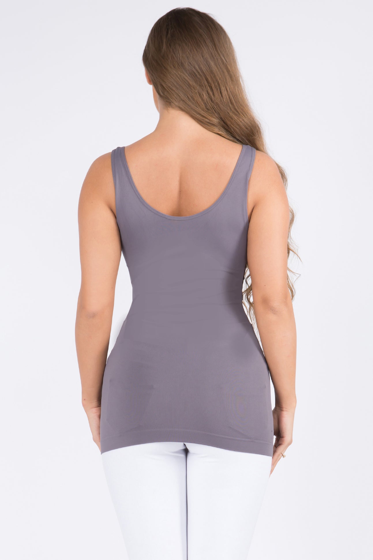 Women's V or U Neckline Reversible Seamless Tank