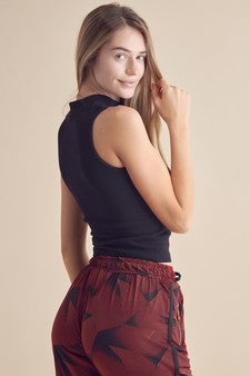 Women's Always Classy Ribbed Mock Neck Tank