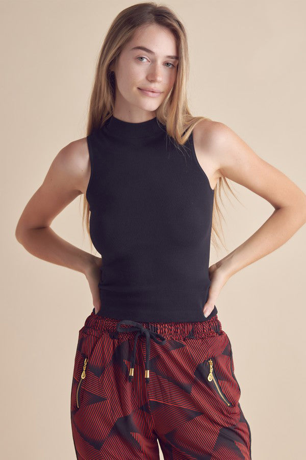 Women's Always Classy Ribbed Mock Neck Tank