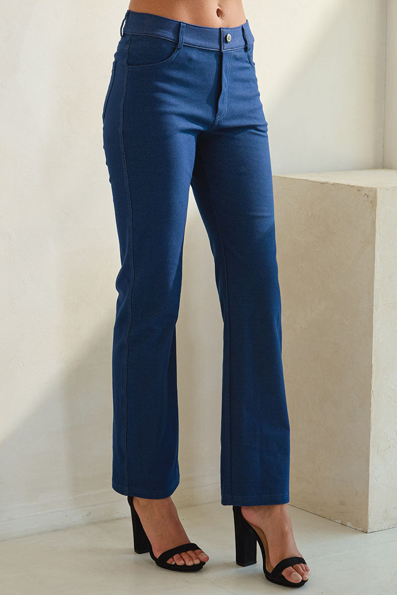 Women's Classic Solid Straight Leg Jeggings - Yelete
