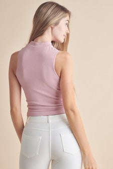 Women's Always Classy Ribbed Mock Neck Tank