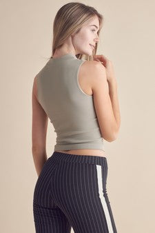 Women's Always Classy Ribbed Mock Neck Tank