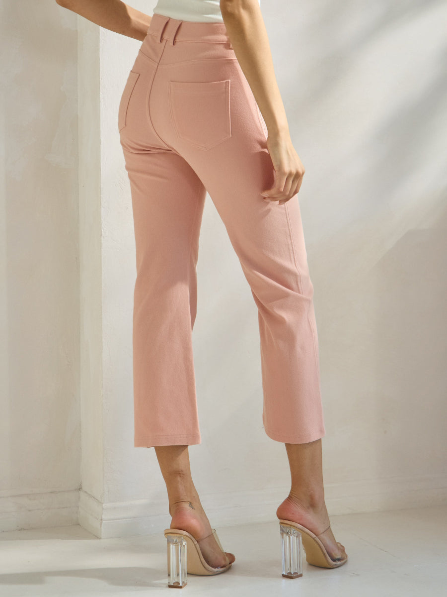 Women's Classic Solid Straight Leg Crop Jeggings - Yelete