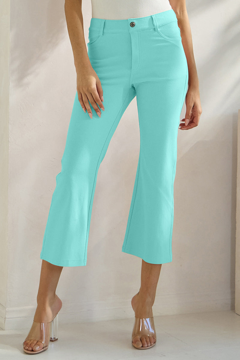 Women's Classic Solid Straight Leg Crop Jeggings - Yelete