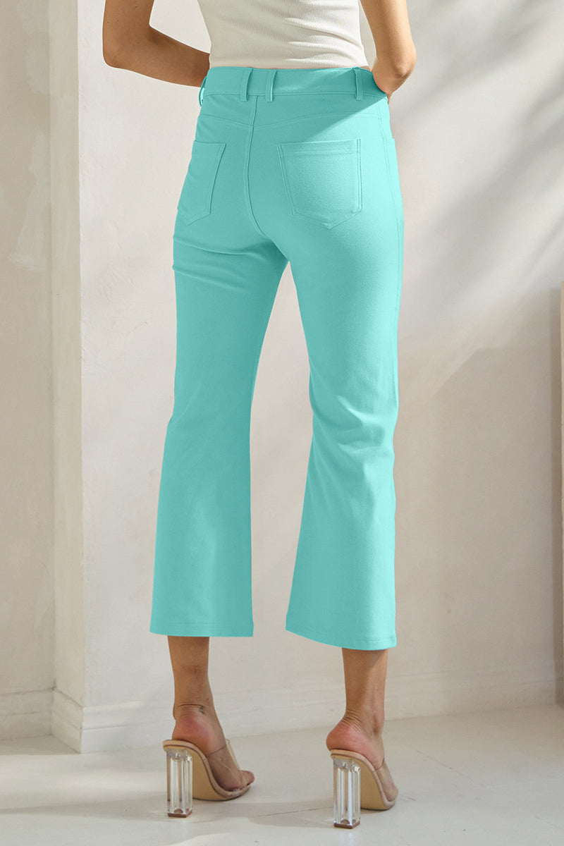 Women's Classic Solid Straight Leg Crop Jeggings - Yelete