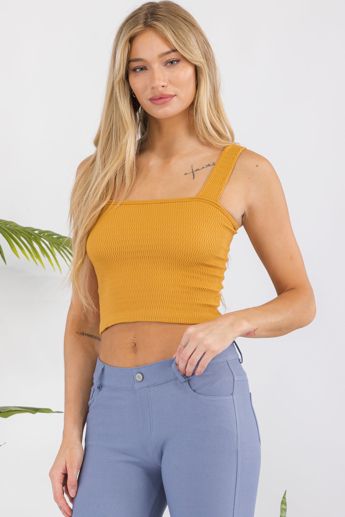 Women's Seamless Textured Crop Tank