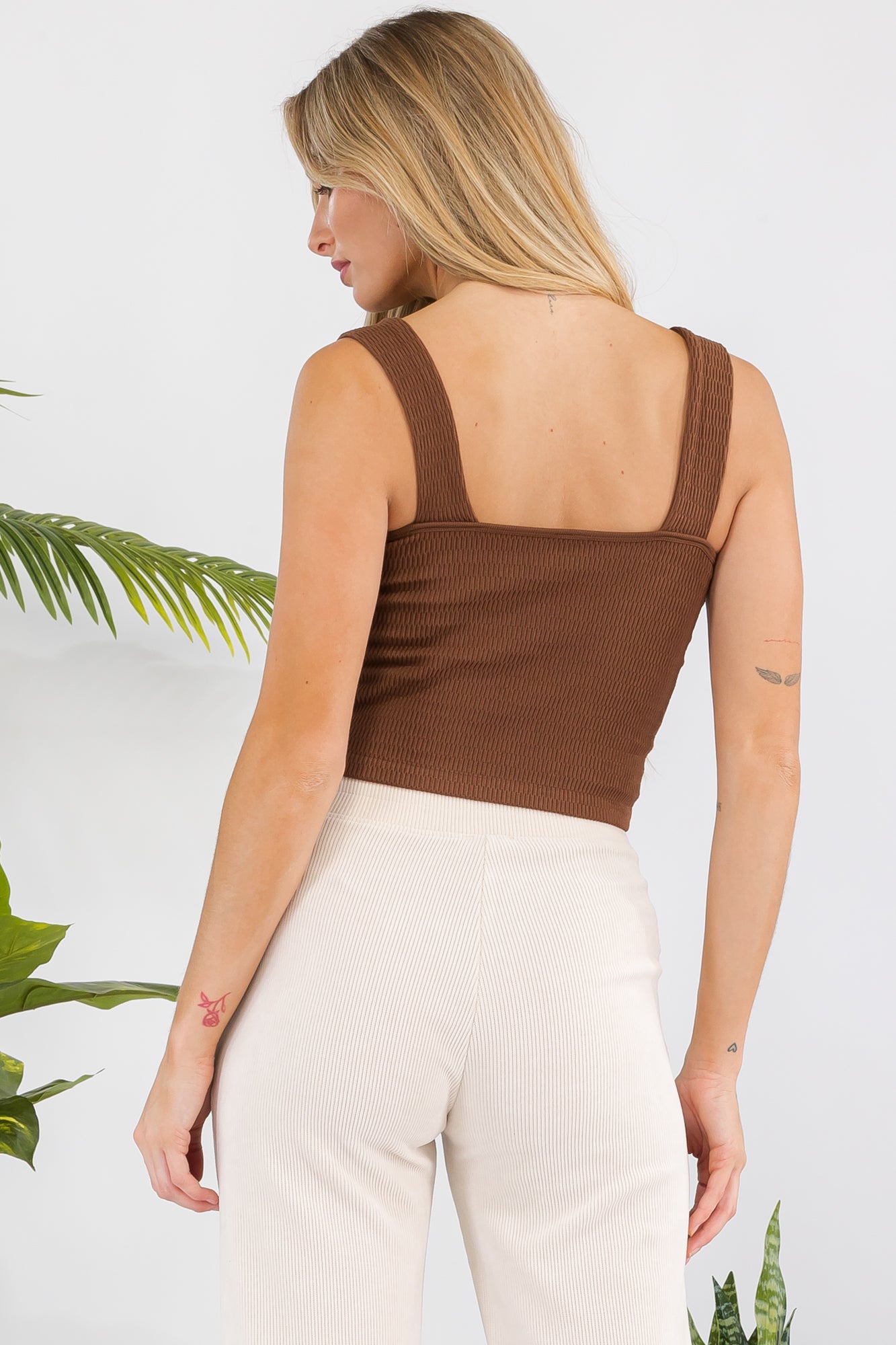Women's Seamless Textured Crop Tank