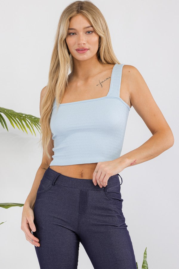 Women's Seamless Textured Crop Tank