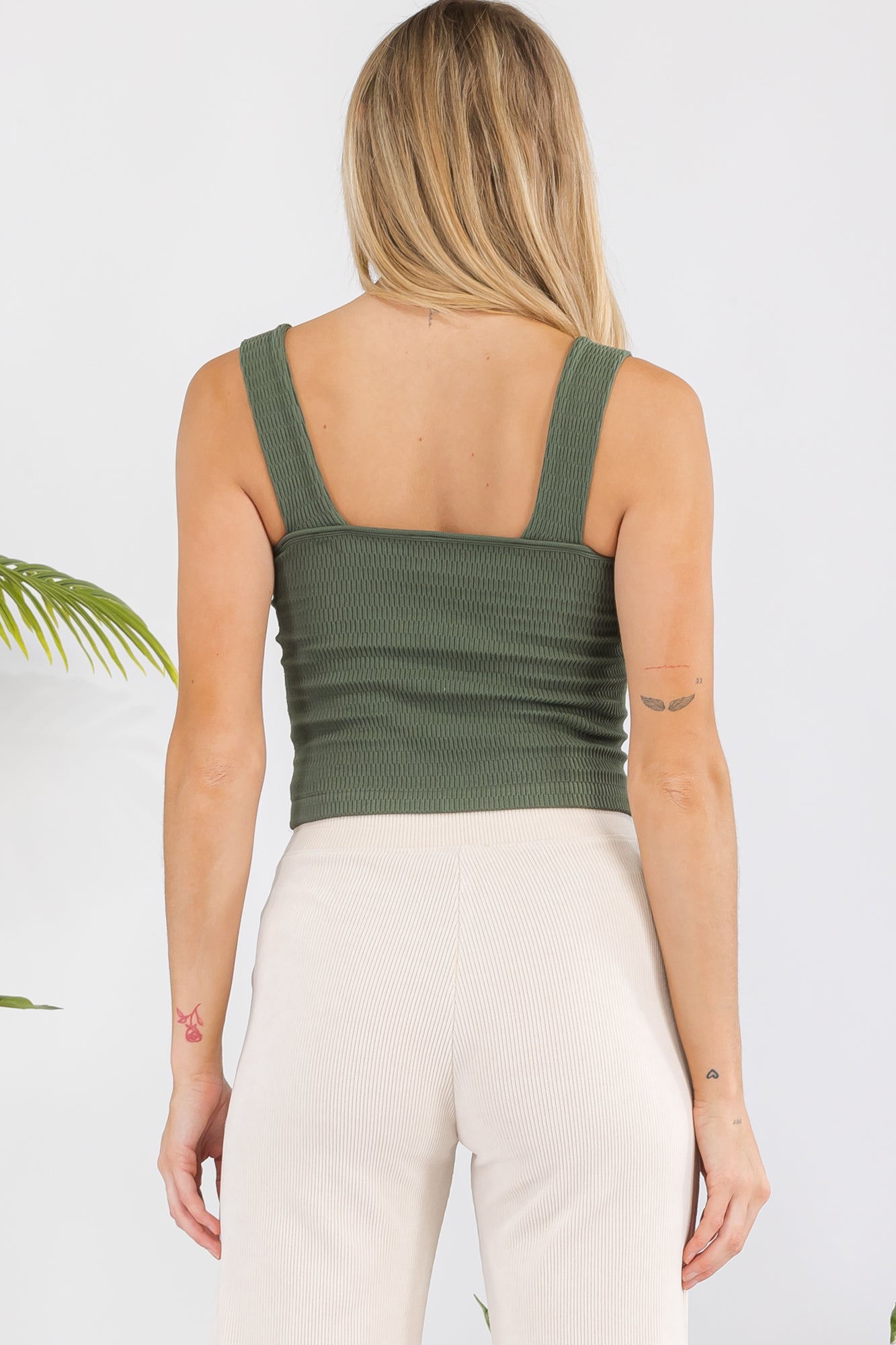 Women's Seamless Textured Crop Tank