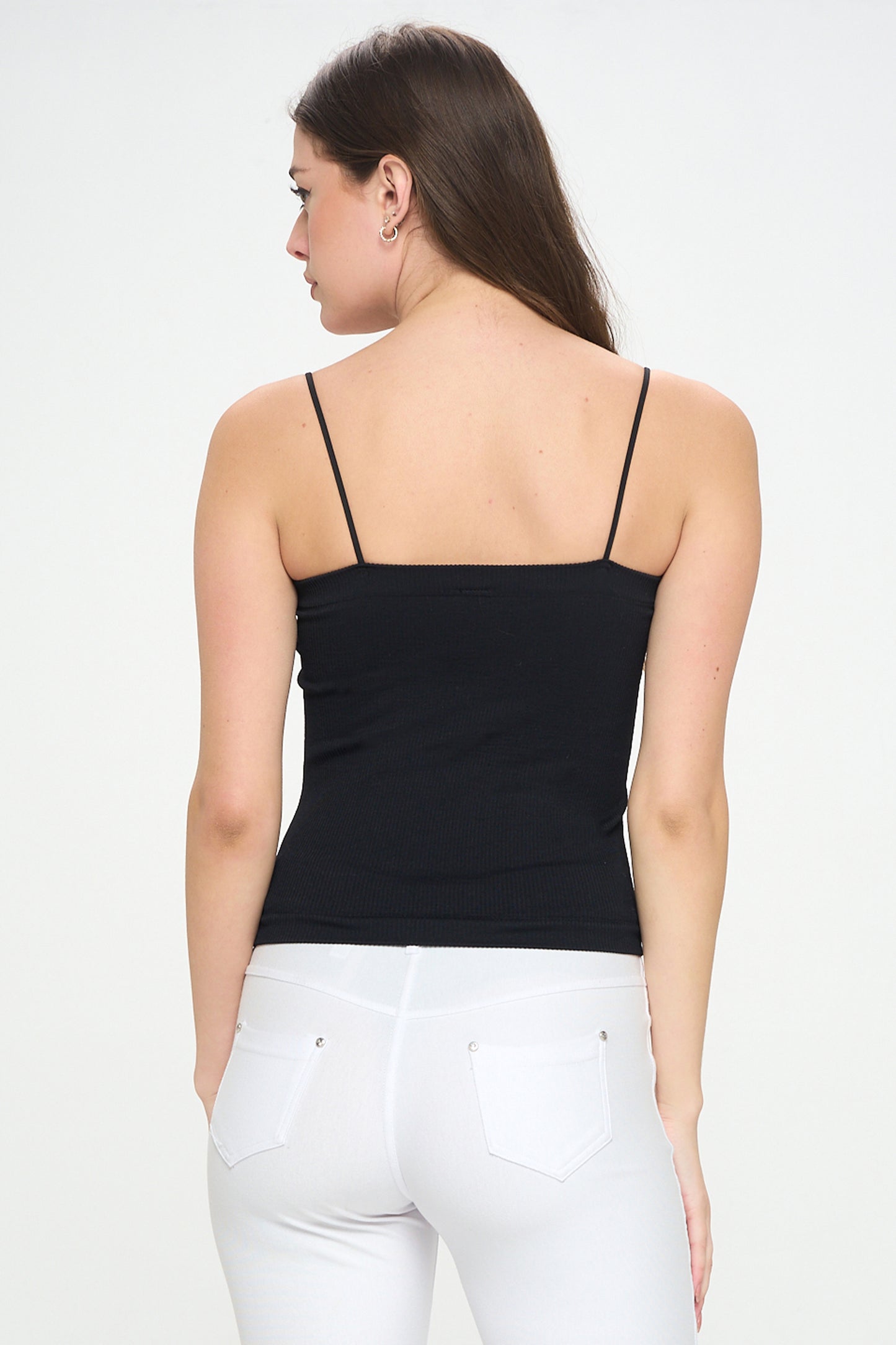 Women's Ribbed Thin Strapped Seamless Cami