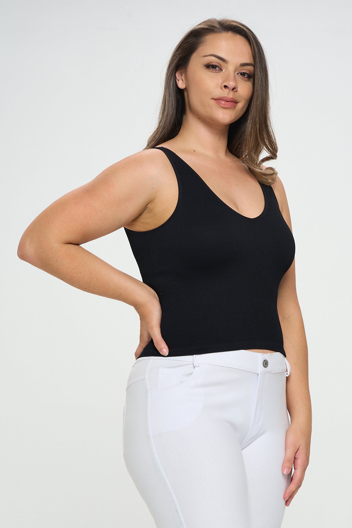 Women's Reversible Ribbed Seamless Tank