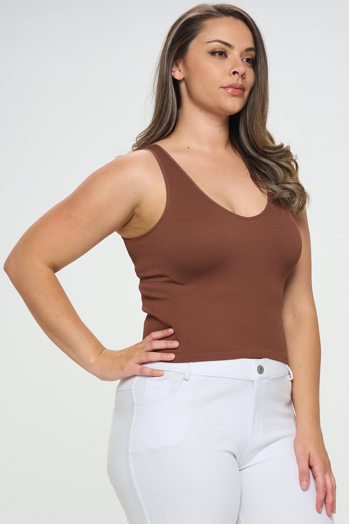 Women's Reversible Ribbed Seamless Tank