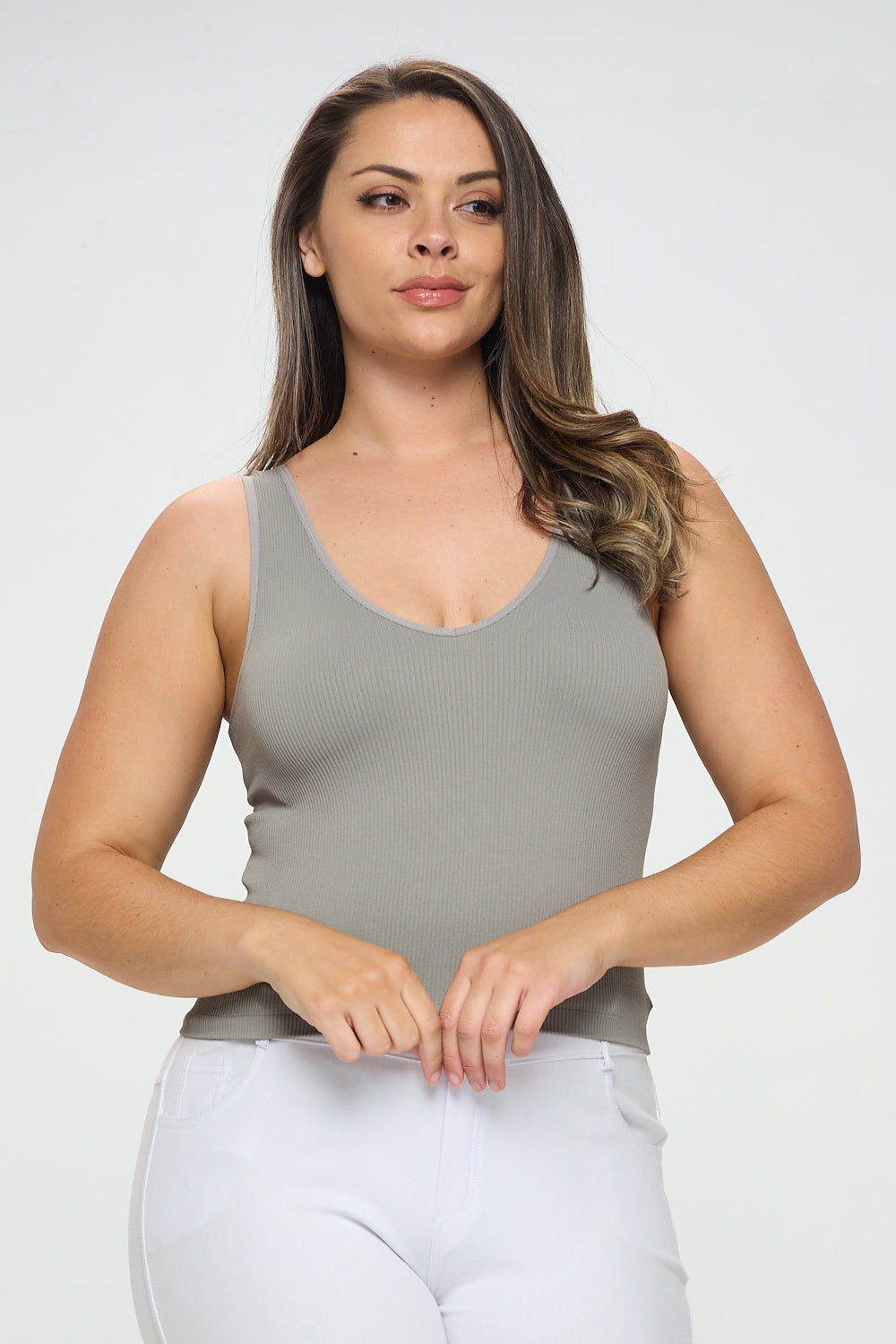 Women's Reversible Ribbed Seamless Tank