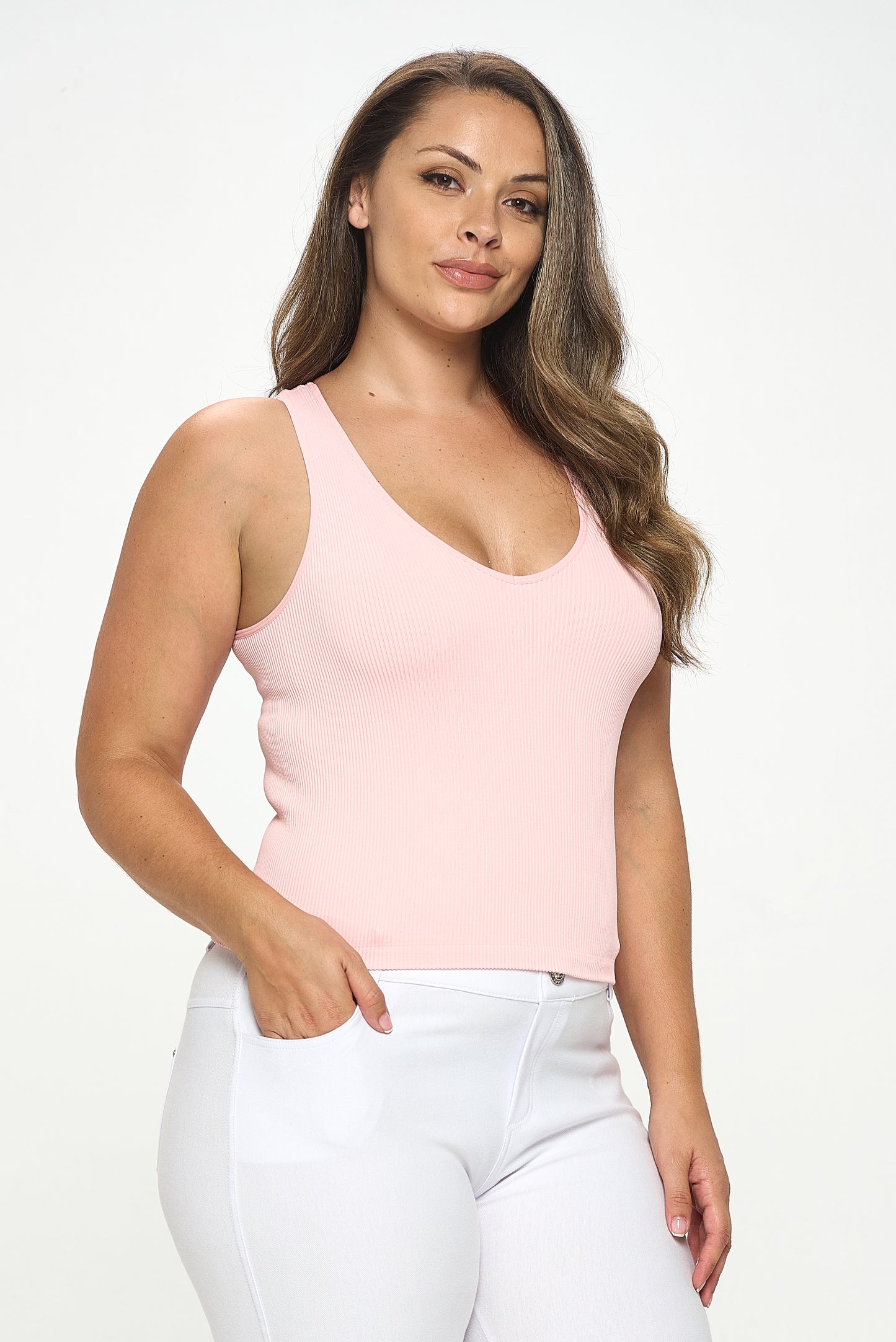 Women's Reversible Ribbed Seamless Tank