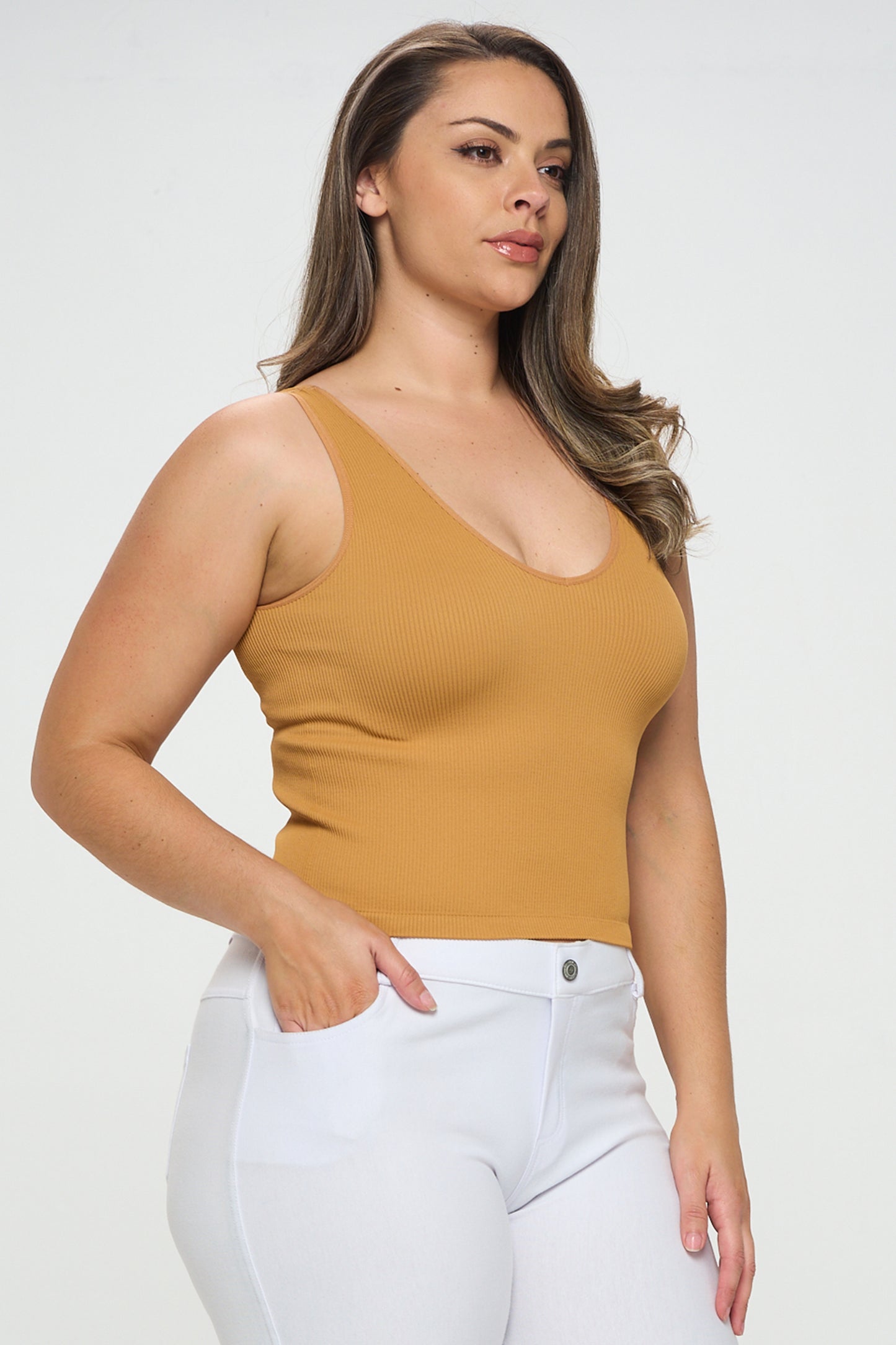 Women's Reversible Ribbed Seamless Tank