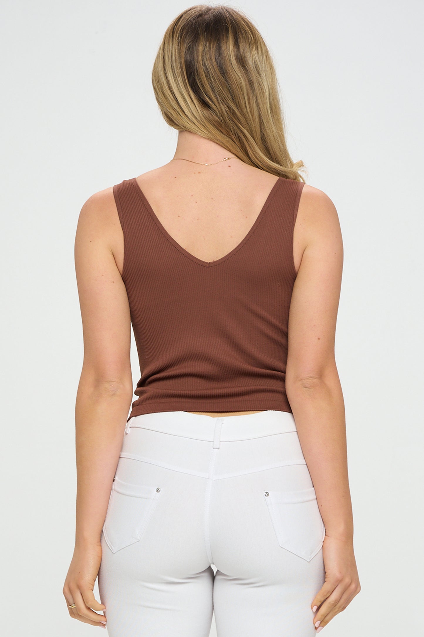 Women's Reversible Ribbed Seamless Tank