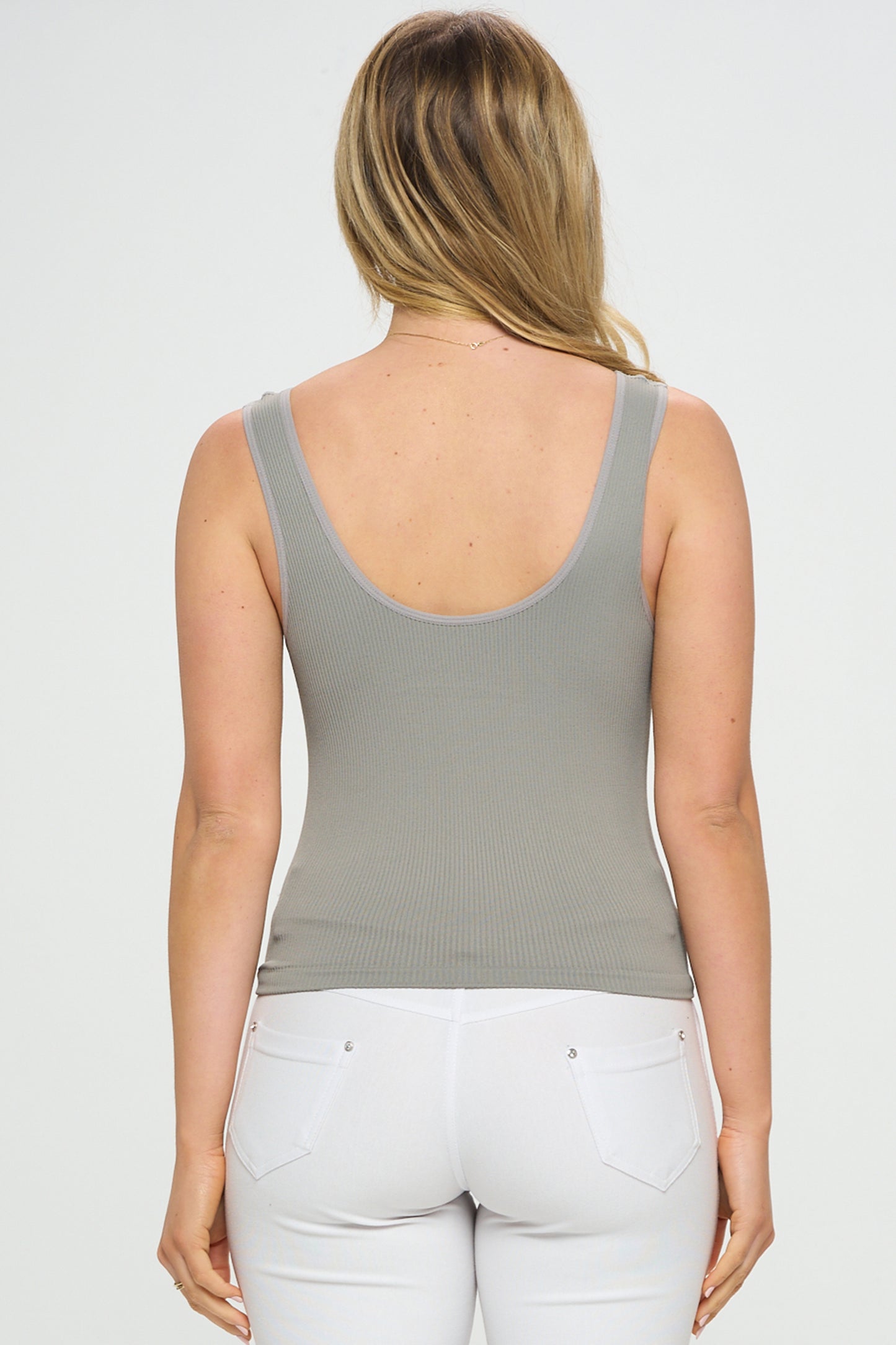 Women's Reversible Ribbed Seamless Tank