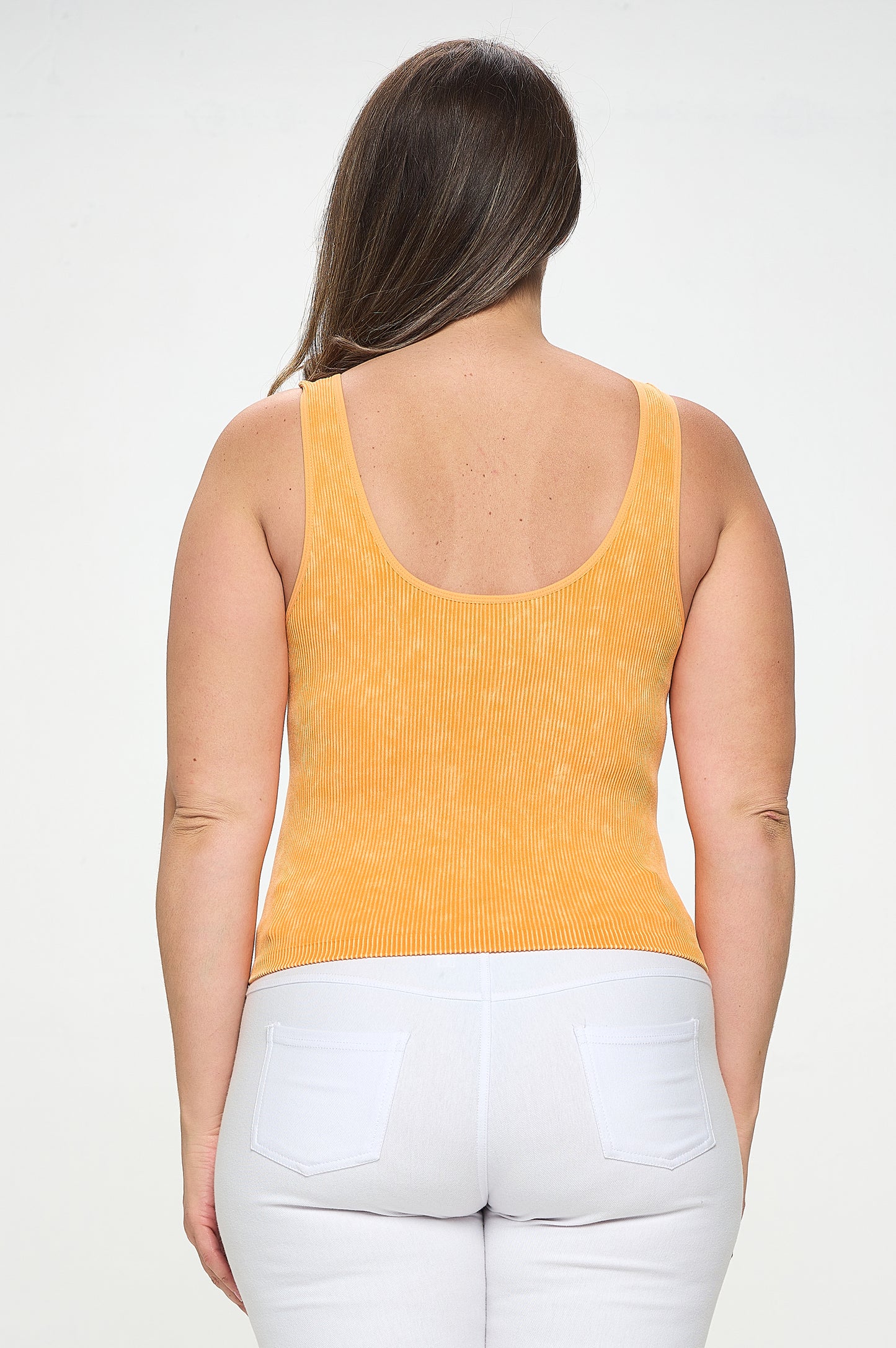 Women's Seamless Reversible Stonewashed Ribbed Tank
