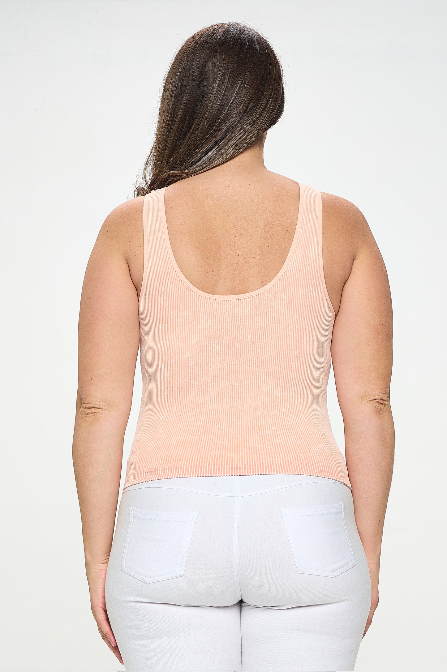 Women's Seamless Reversible Stonewashed Ribbed Tank