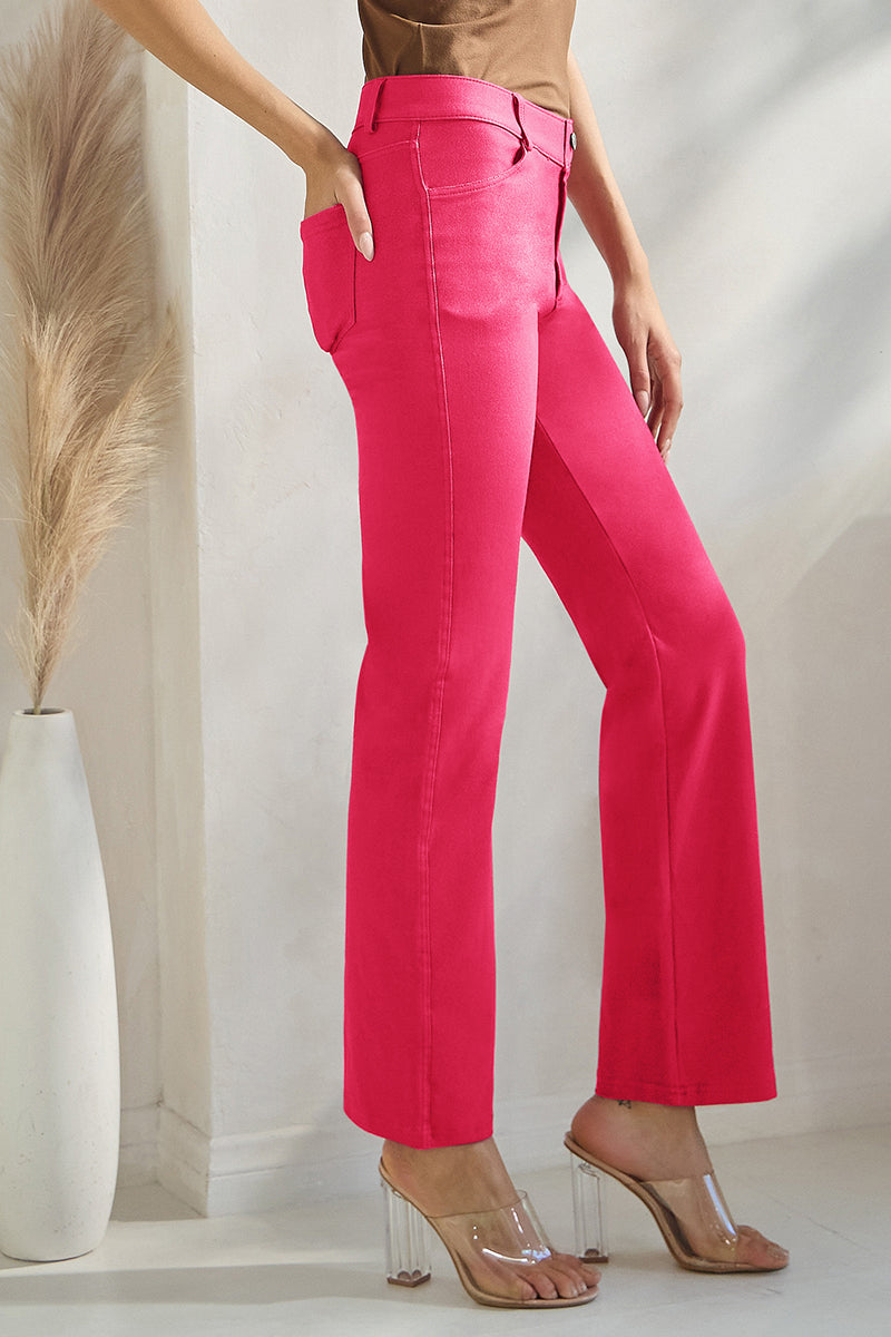 Women's Classic Solid Straight Leg Jeggings - Yelete
