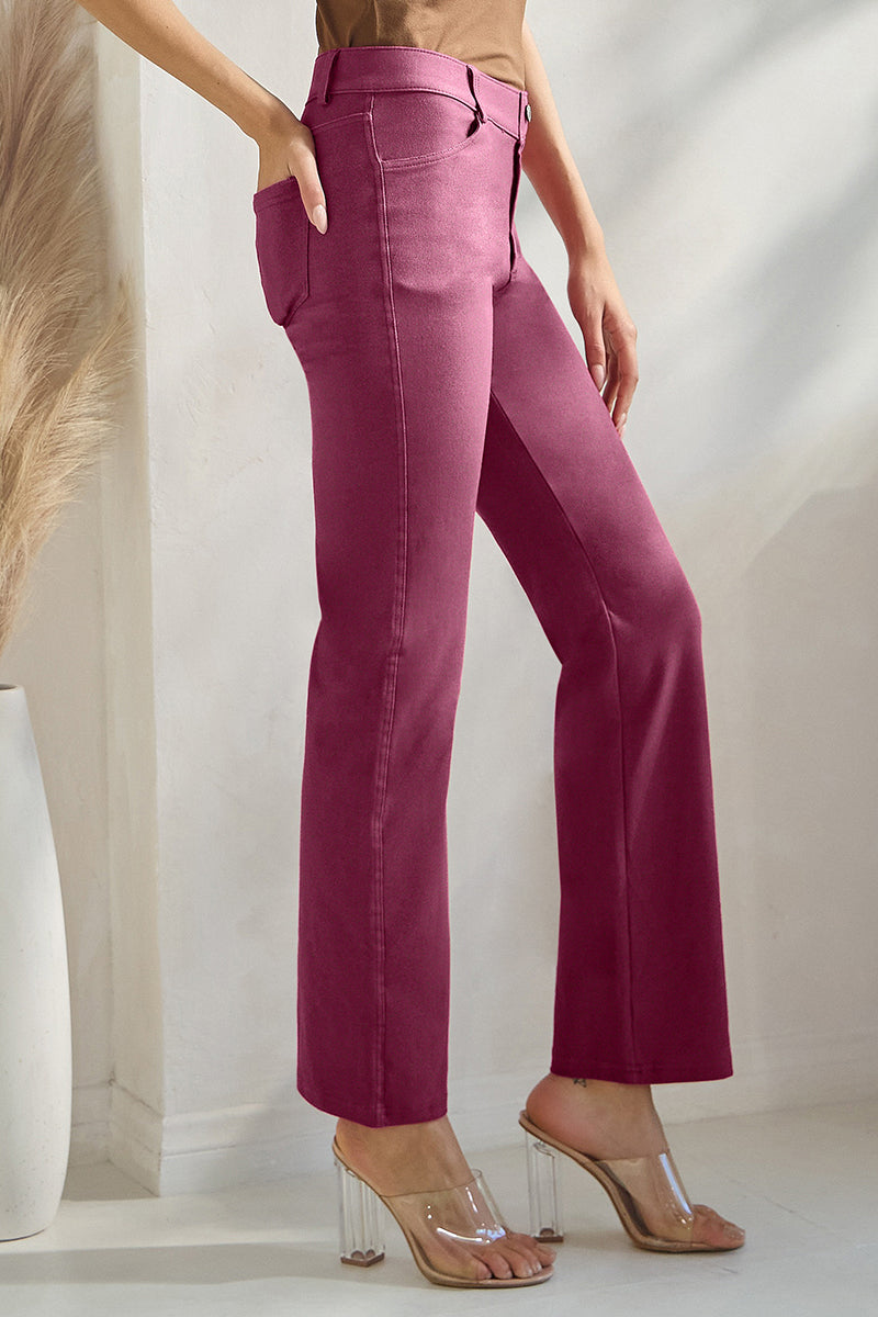 Women's Classic Solid Straight Leg Jeggings - Yelete
