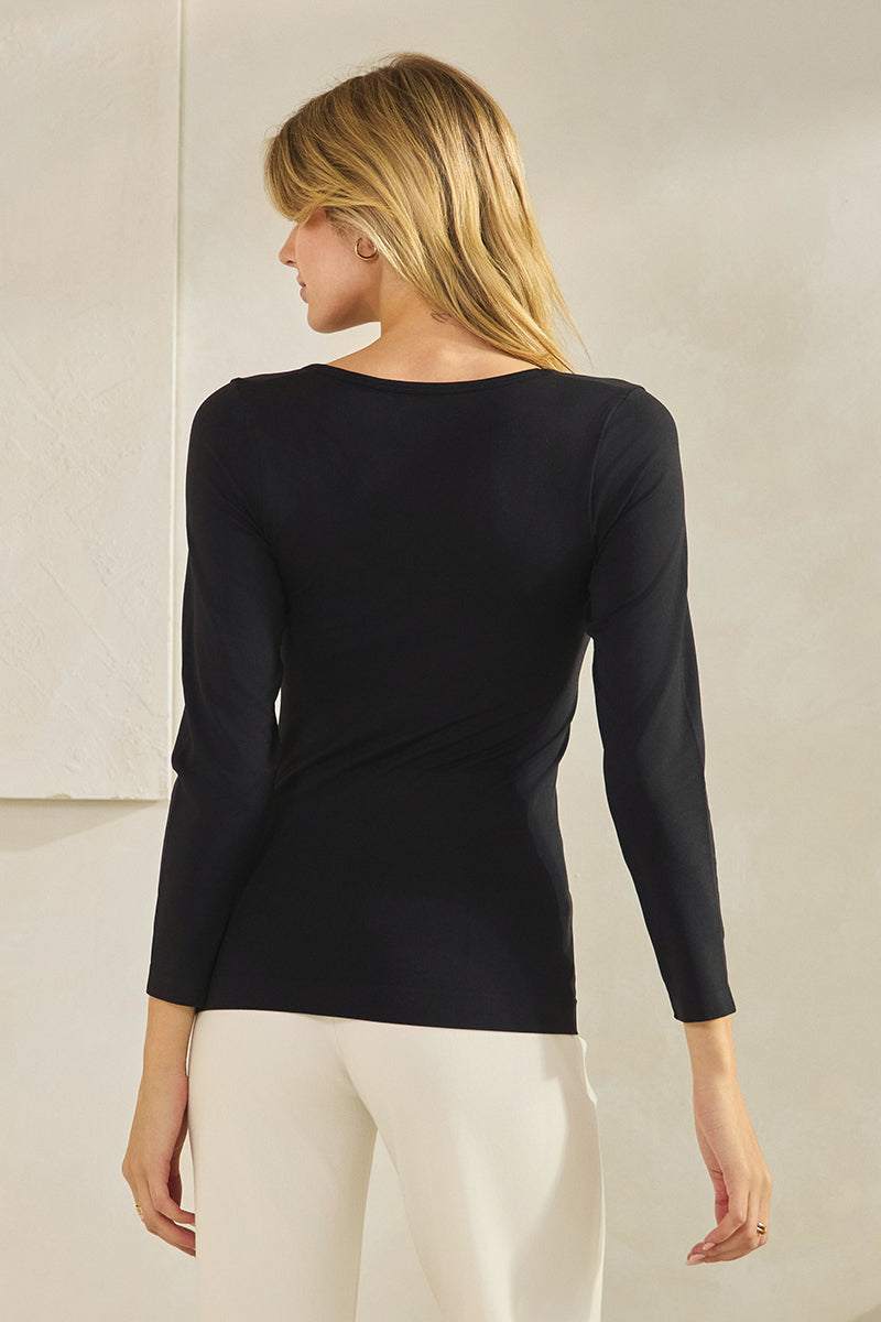 Women’s Sculpted Chic Seamless Long Sleeve Top