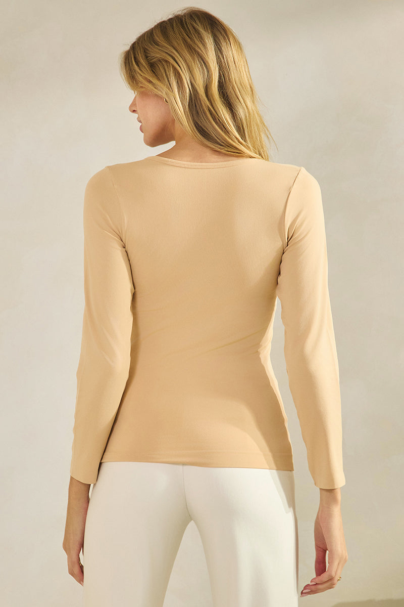 Women’s Sculpted Chic Seamless Long Sleeve Top