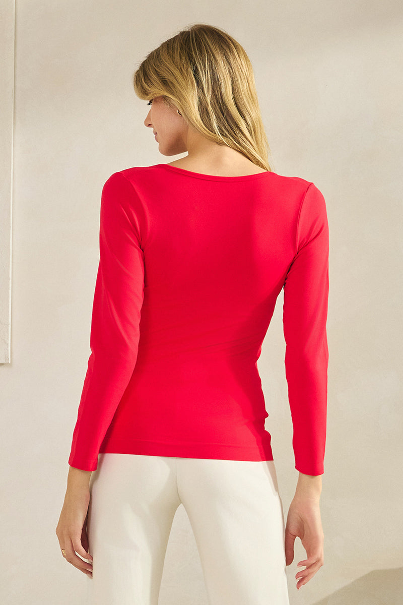 Women’s Sculpted Chic Seamless Long Sleeve Top
