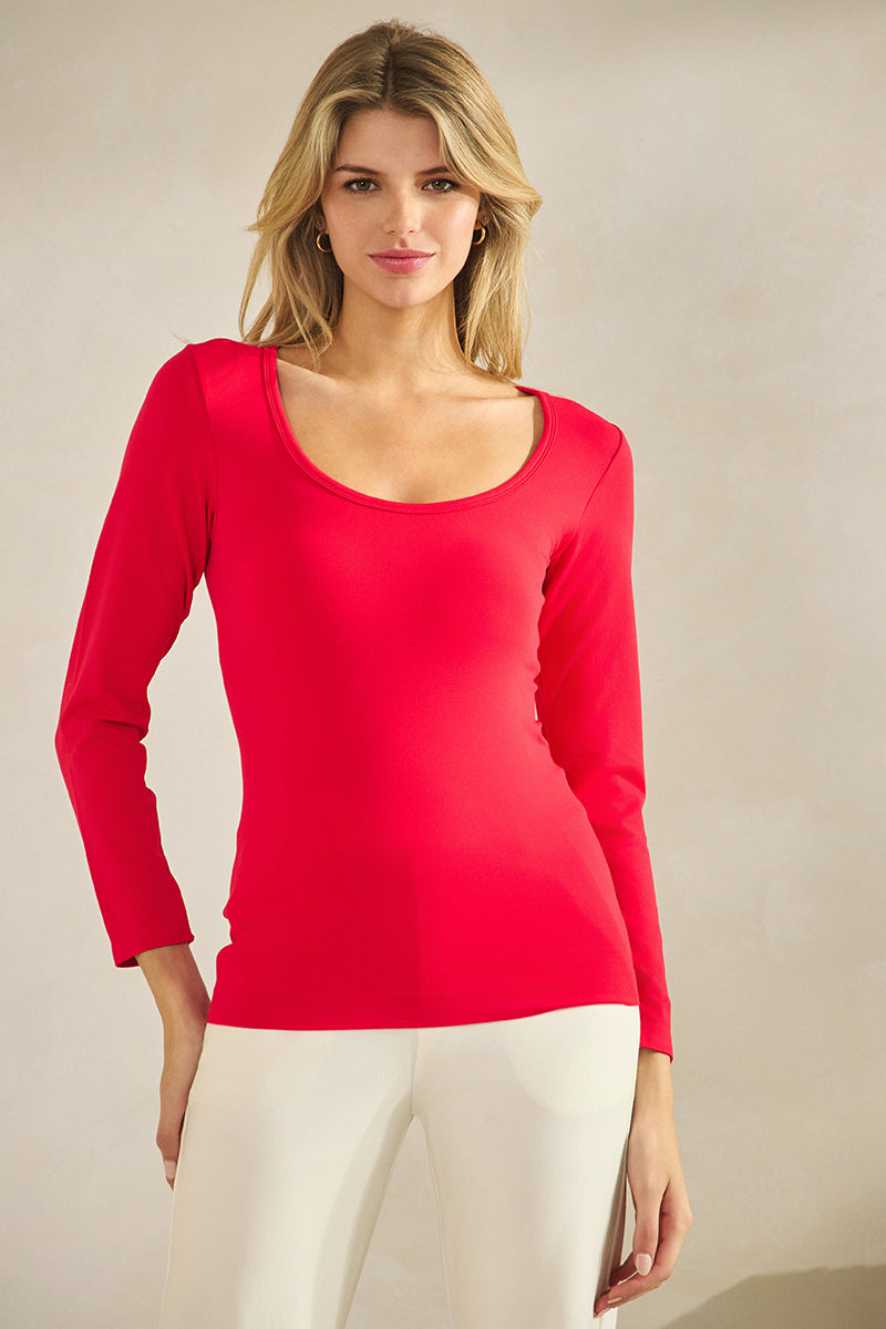 Women’s Sculpted Chic Seamless Long Sleeve Top